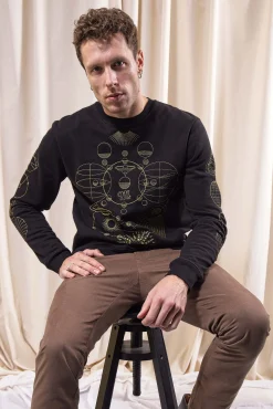 Sweatshirt Macarron Rotacion Noir