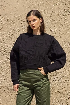 Sweatshirt Oversize Amina Noir