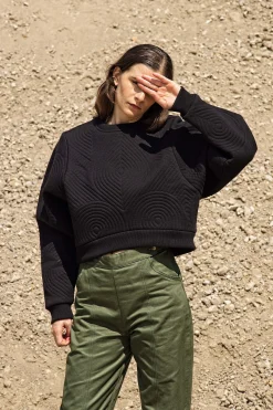 Sweatshirt Oversize Amina Noir