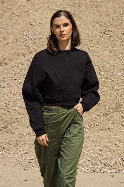 Sweatshirt Oversize Amina Noir