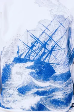 Sweatshirt Oversize Angelo Rescate Écru