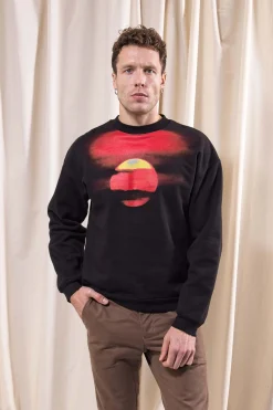Sweatshirt Oversize Angelo Puesta De Sol Noir