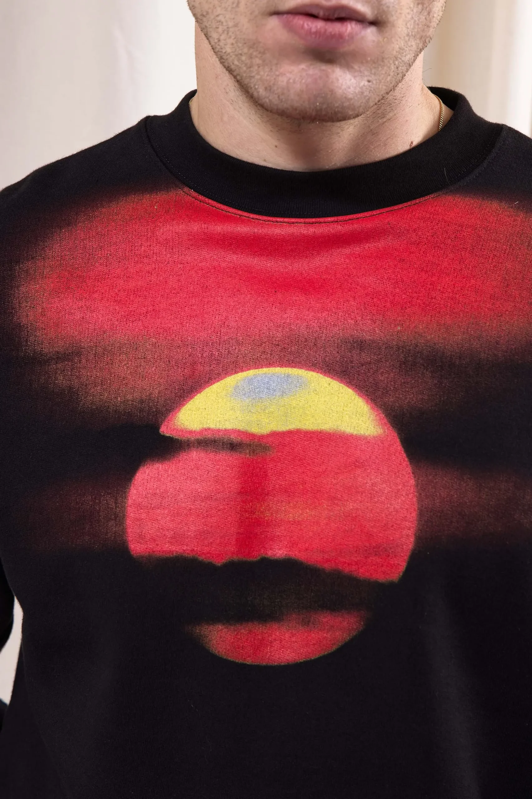 Sweatshirt Oversize Angelo Puesta De Sol Noir
