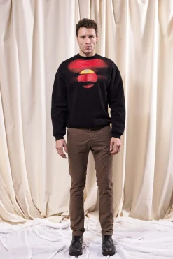 Sweatshirt Oversize Angelo Puesta De Sol Noir