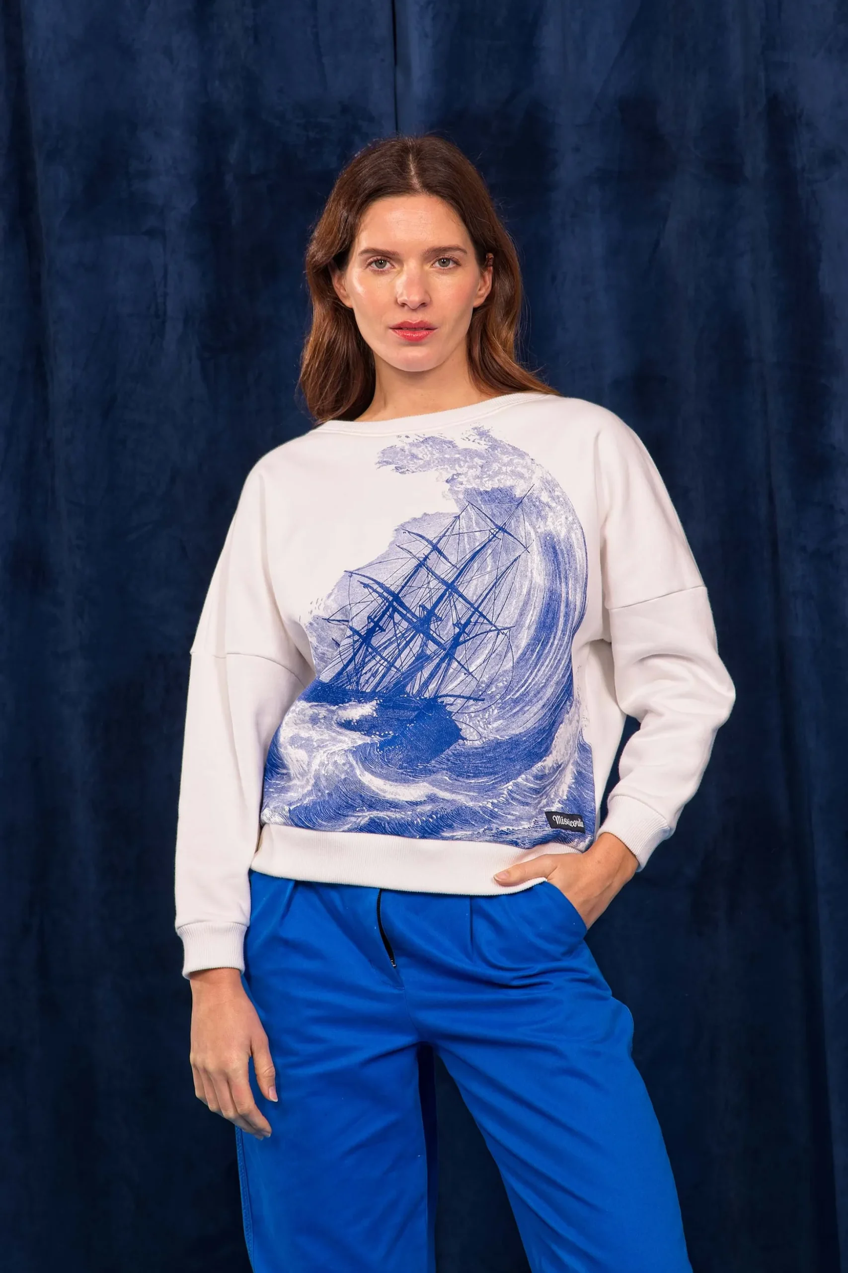 Sweatshirt Oversize Contracorriente Rescate Écru
