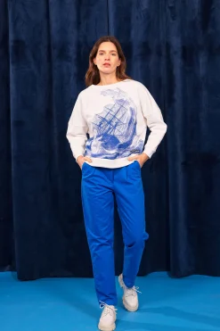 Sweatshirt Oversize Contracorriente Rescate Écru