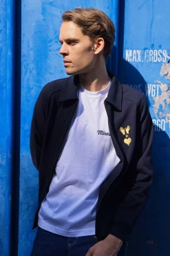 Sweatshirt Zippé Ander Bleu
