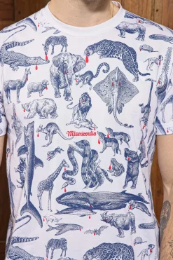 T-Shirt Mario Animales Blanc