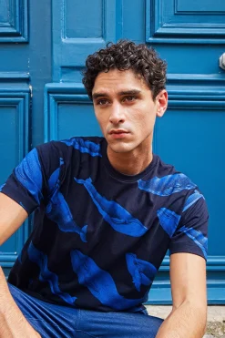 T-Shirt Mario Ballena Bleu marine