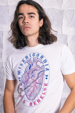 T-Shirt Mario Corazon Blanc