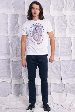 T-Shirt Mario Corazon Blanc