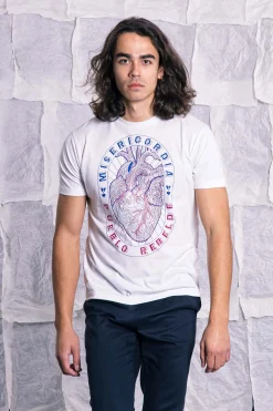 T-Shirt Mario Corazon Blanc