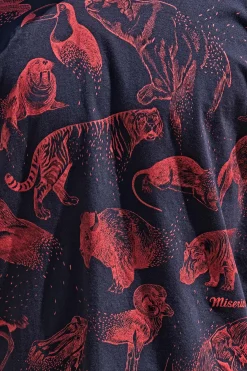 T-Shirt Mario Desaparición Bleu Marine