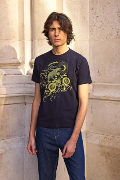 T-Shirt Mario Jaguar Bleu Marine