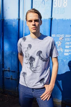 T-Shirt Mario Medusas Gris