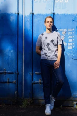T-Shirt Mario Medusas Gris
