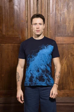 T-Shirt Mario Ola Bleu Marine