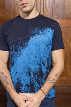 T-Shirt Mario Ola Bleu Marine