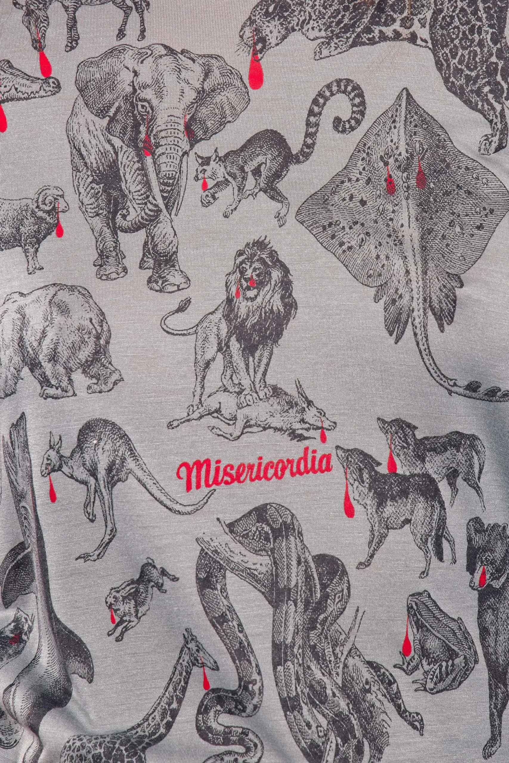 T-shirt Medallon Animales Bleu fjord
