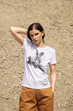 T-Shirt Medallon Aro Blanc
