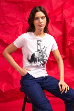 T-Shirt Medallon Tiempo Perdido Blanc