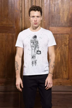 T-Shirt Querido Astronauta Blanc