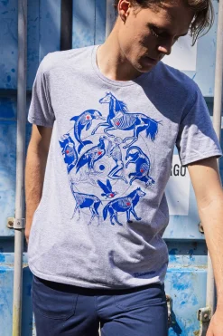 T-Shirt Querido Esqueleto Gris