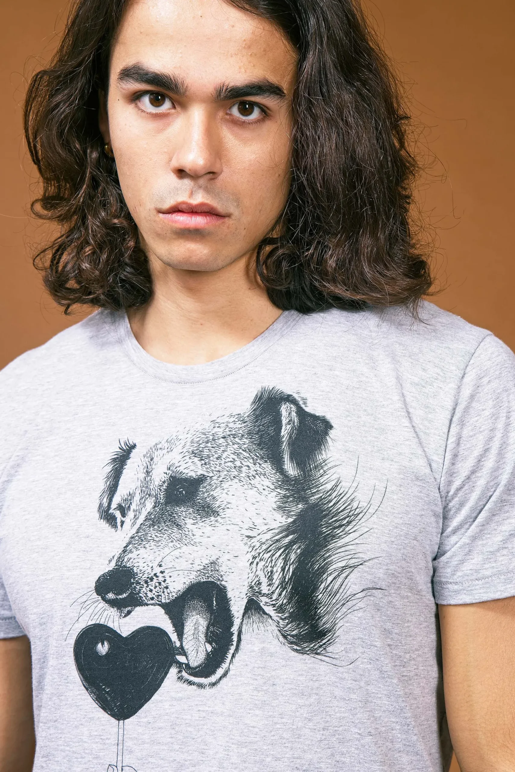 T-Shirt Querido Perro Gris