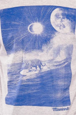T-Shirt Querido Surf Tigre Gris