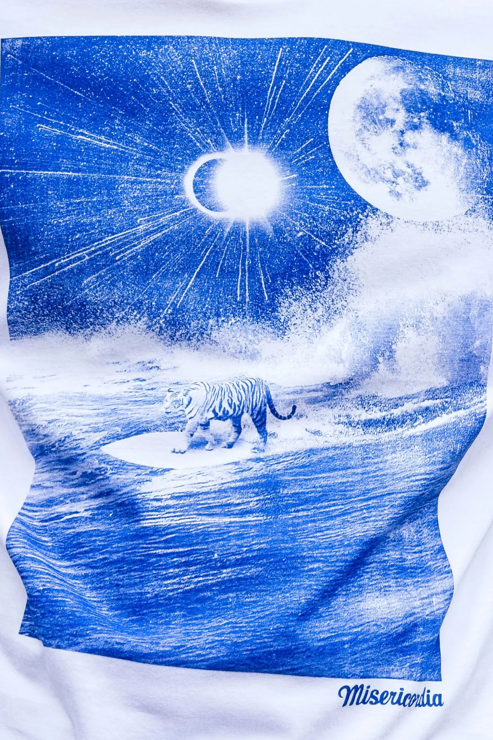 T-Shirt Querido Surf Tigre Blanc