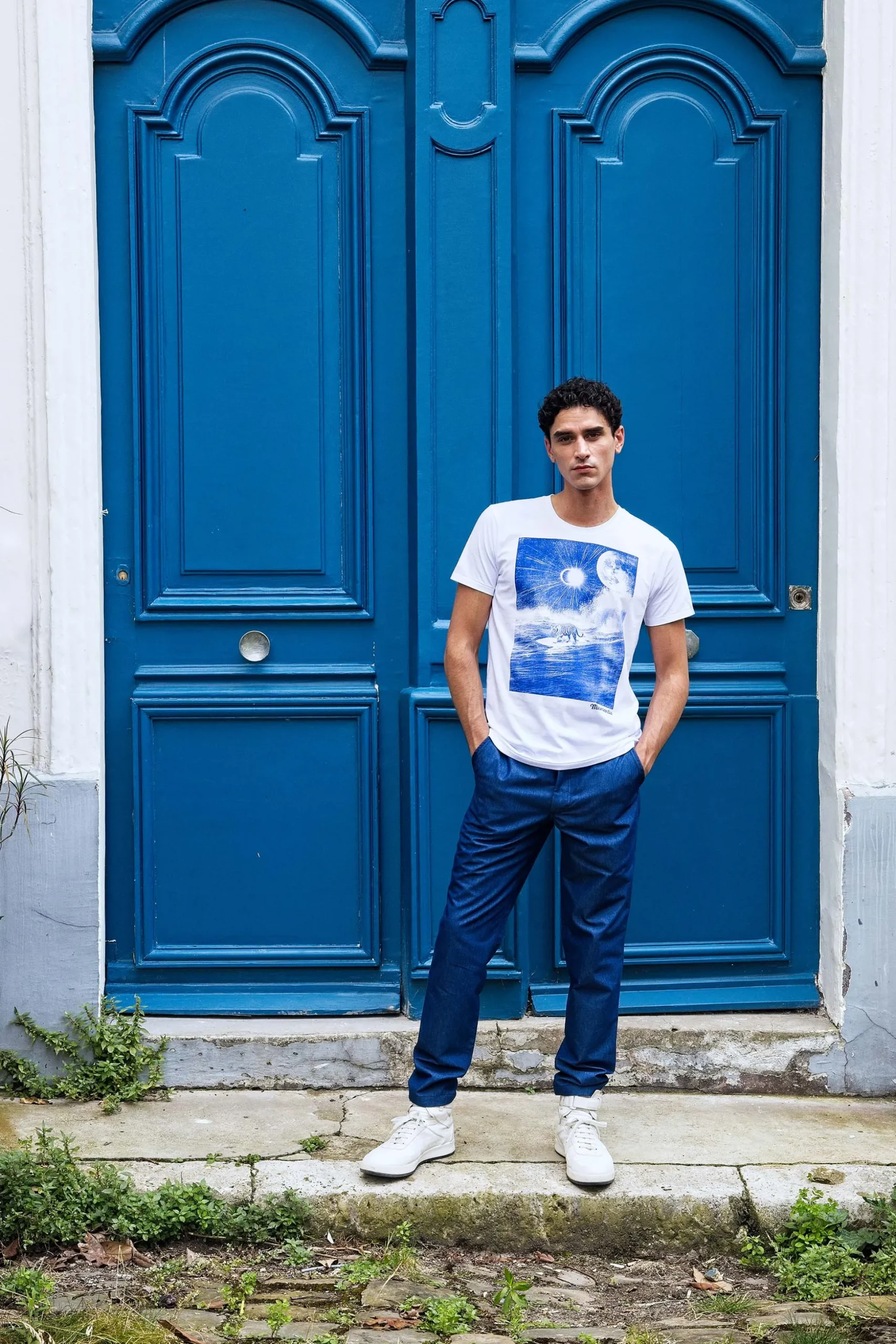 T-Shirt Querido Surf Tigre Blanc