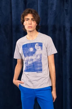 T-Shirt Querido Surf Tigre Gris