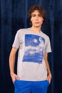 T-Shirt Querido Surf Tigre Gris