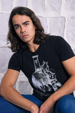 T-Shirt Querido Tiempo Perdido Noir