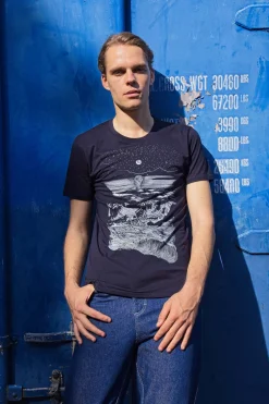 T-Shirt Querido Viaje Bleu Marine
