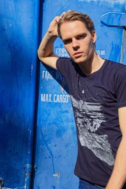 T-Shirt Querido Viaje Bleu Marine
