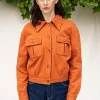 Veste Boutonnée Dione Tabac