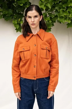 Veste Boutonnée Dione Tabac