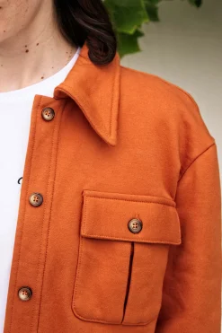 Veste Boutonnée Dione Tabac