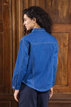 Veste Chemise Attis Bleu Denim