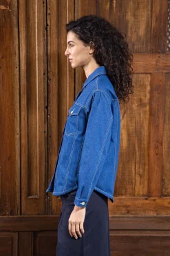 Veste Chemise Attis Bleu Denim
