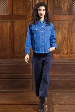 Veste Chemise Attis Bleu Denim