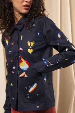 Veste Cristobal Difraccion Bleu Marine