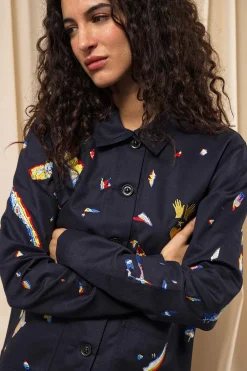 Veste Cristobal Difraccion Bleu Marine