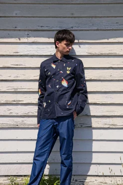 Veste Cristobal Difraccion Bleu Marine