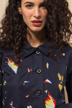 Veste Cristobal Difraccion Bleu Marine