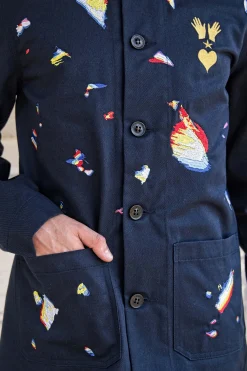 Veste Cristobal Difraccion Bleu Marine