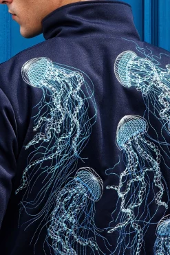 Veste de Sport Clasica Medusas Bleu Marine