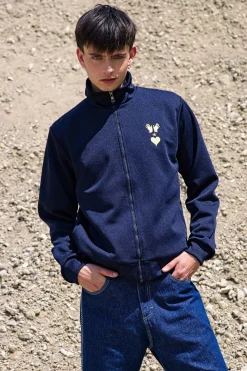 Veste de Sport Clasica Volcano Bleu Marine