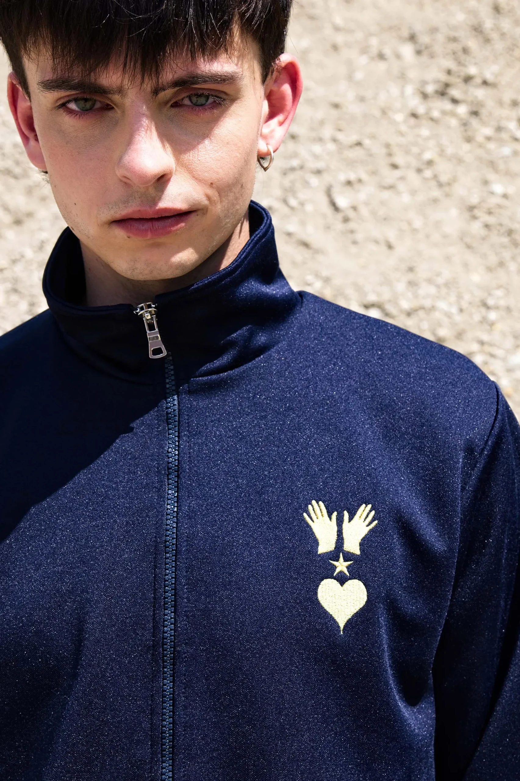 Veste de Sport Clasica Volcano Bleu Marine